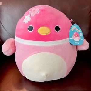 Sonja Squishmallows FTM - NWT - 11 in. Pink Duck Flowers - S48R39
